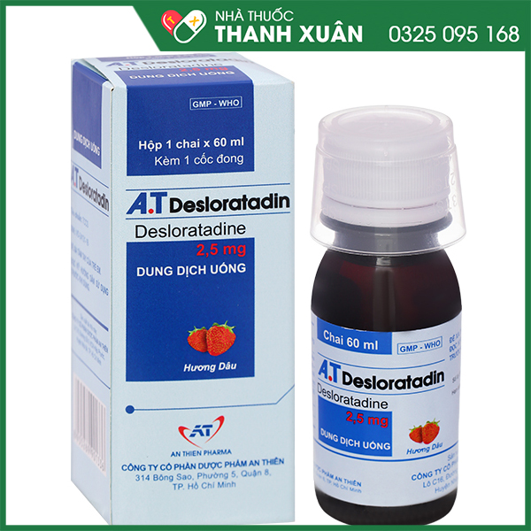 A.T Desloratadin giảm dị ứng, sổ mũi, ngứa